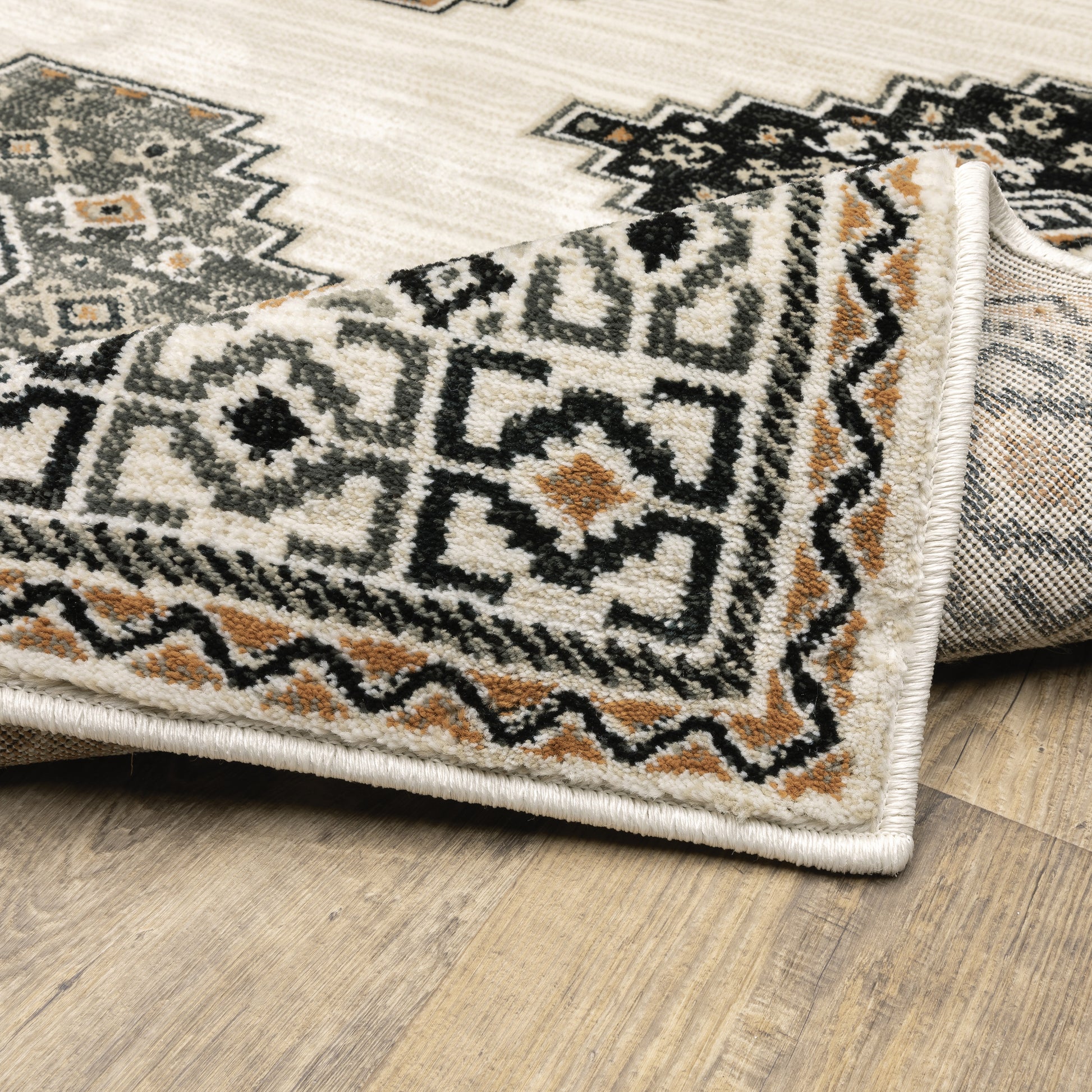 Georgia Southwest/Lodge Ivory/ Multi Cut Pile Rug