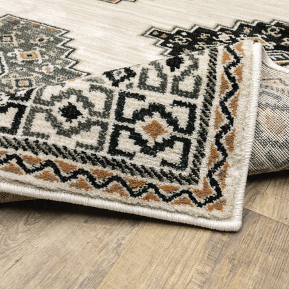 Georgia Southwest/Lodge Ivory/ Multi Cut Pile Rug