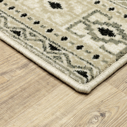 Georgia Southwest/Lodge Ivory/ Grey Cut Pile Rug
