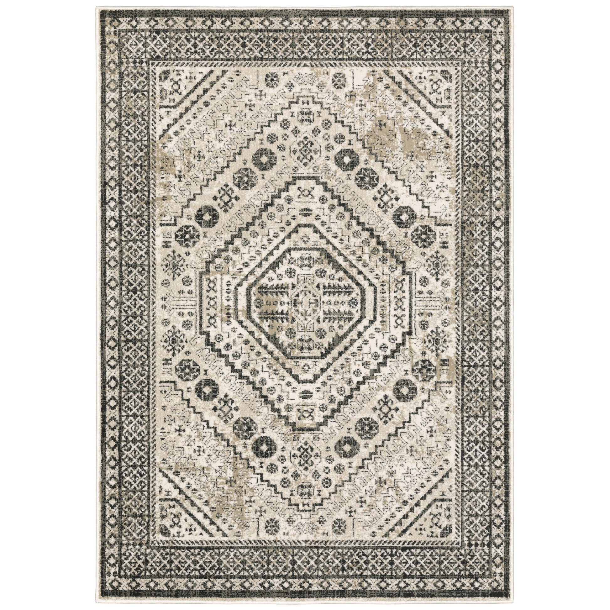Georgia 659C0 Ivory Medallion Rug