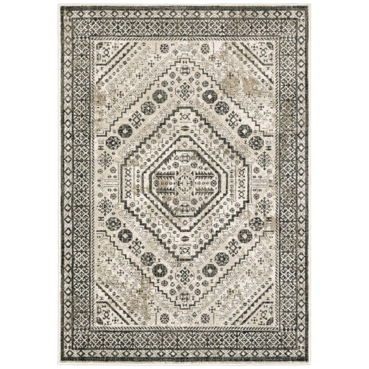 Georgia 659C0 Ivory Medallion Rug