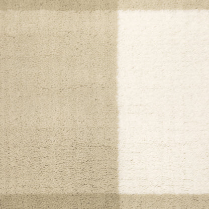 Georgia Geometric Beige/ Ivory Cut Pile Rug