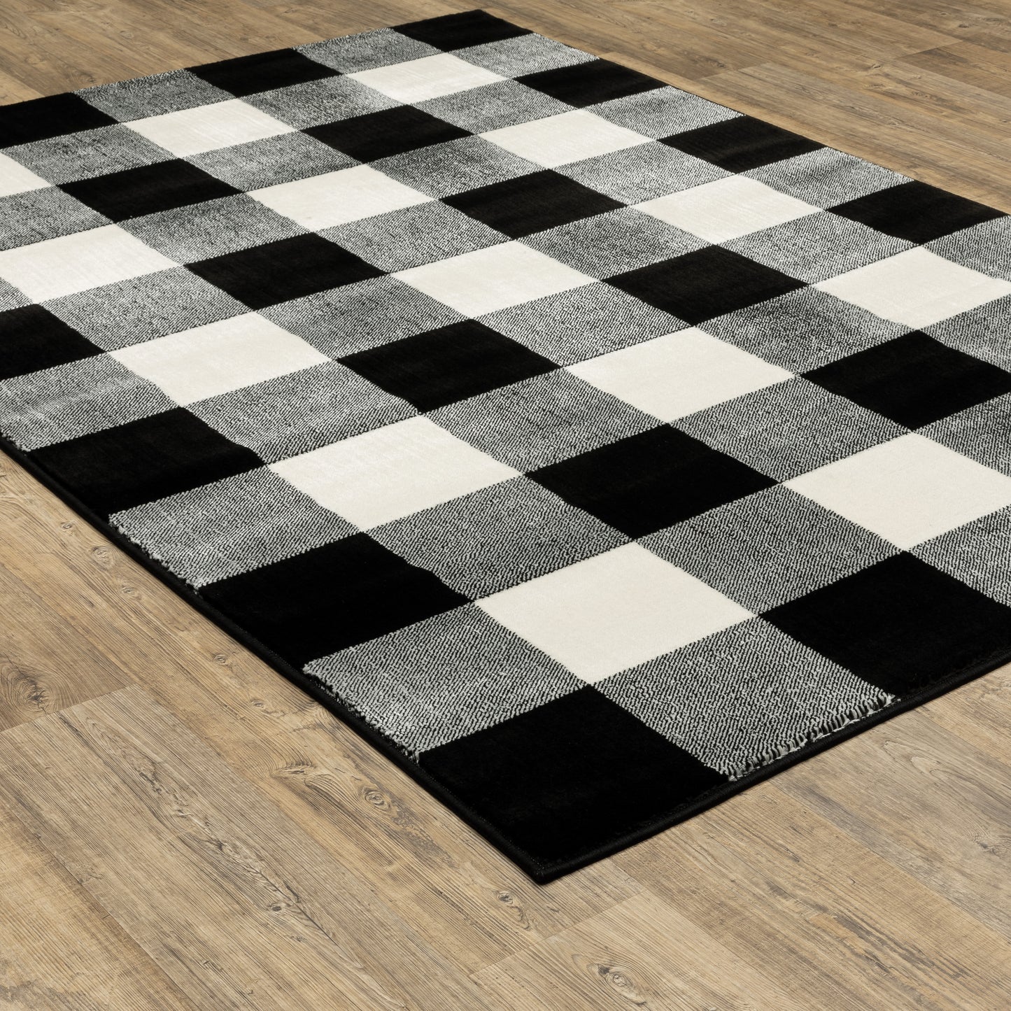 Georgia 678D0 Black Geometric Rug