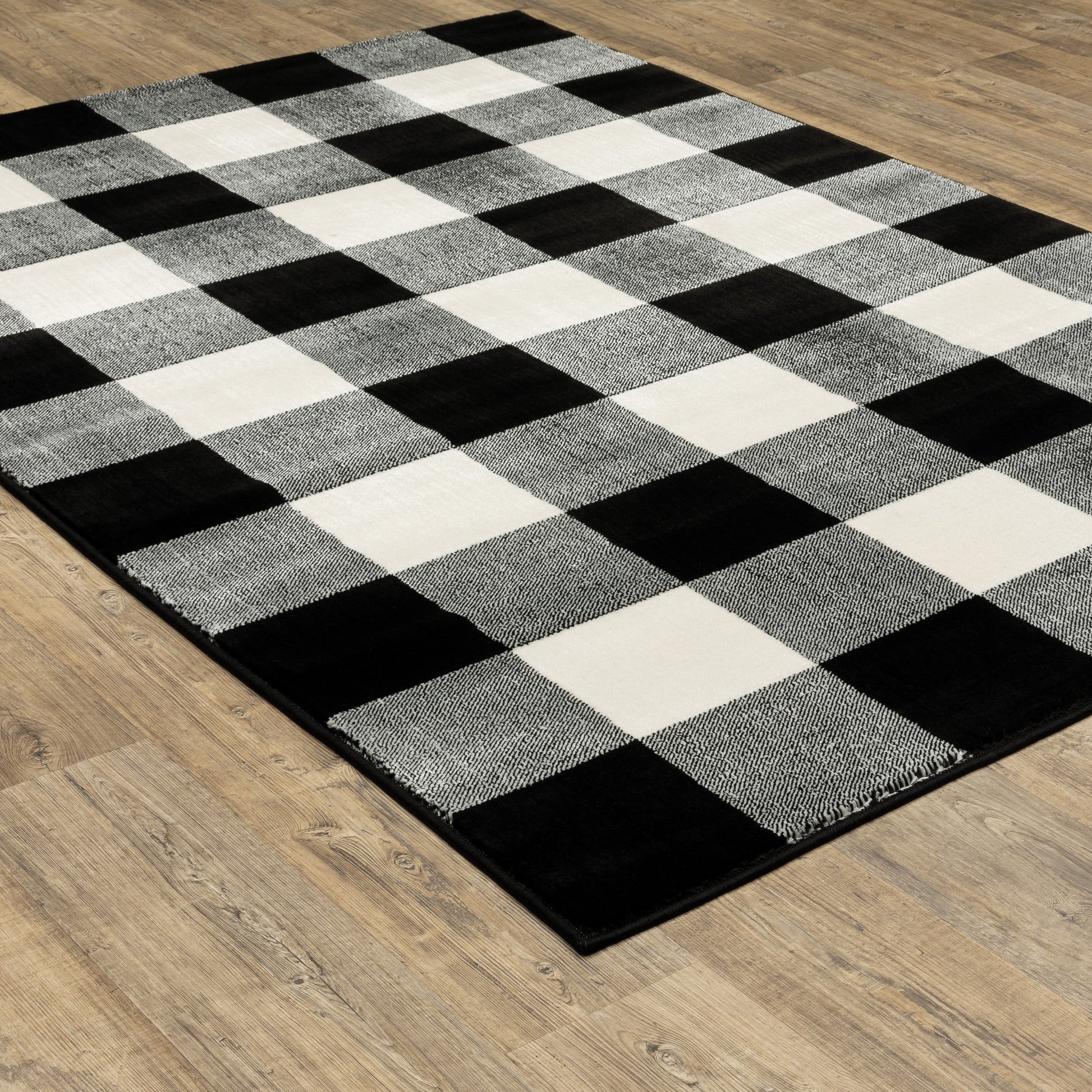 Georgia 678D0 Black Geometric Rug