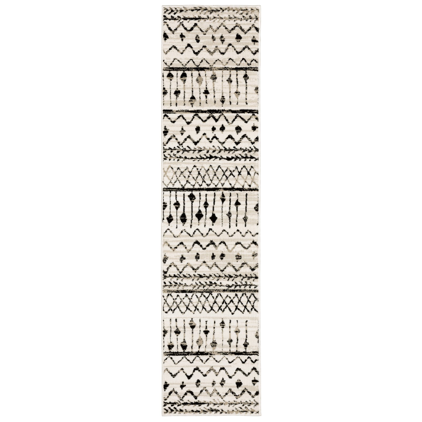 Georgia 8826E Ivory Tribal Rug