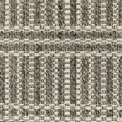Gillian Stripe Beige/ Black Geometric Flat Weave Rug