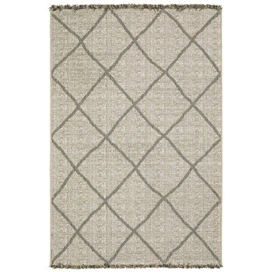 Gillian 4926A Beige Lattice Rug