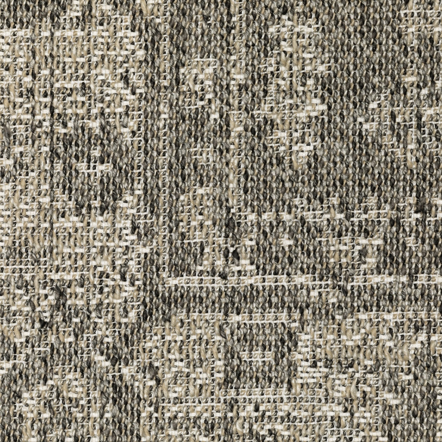 Gillian Medallion Beige/ Black Distressed Flat Weave Rug