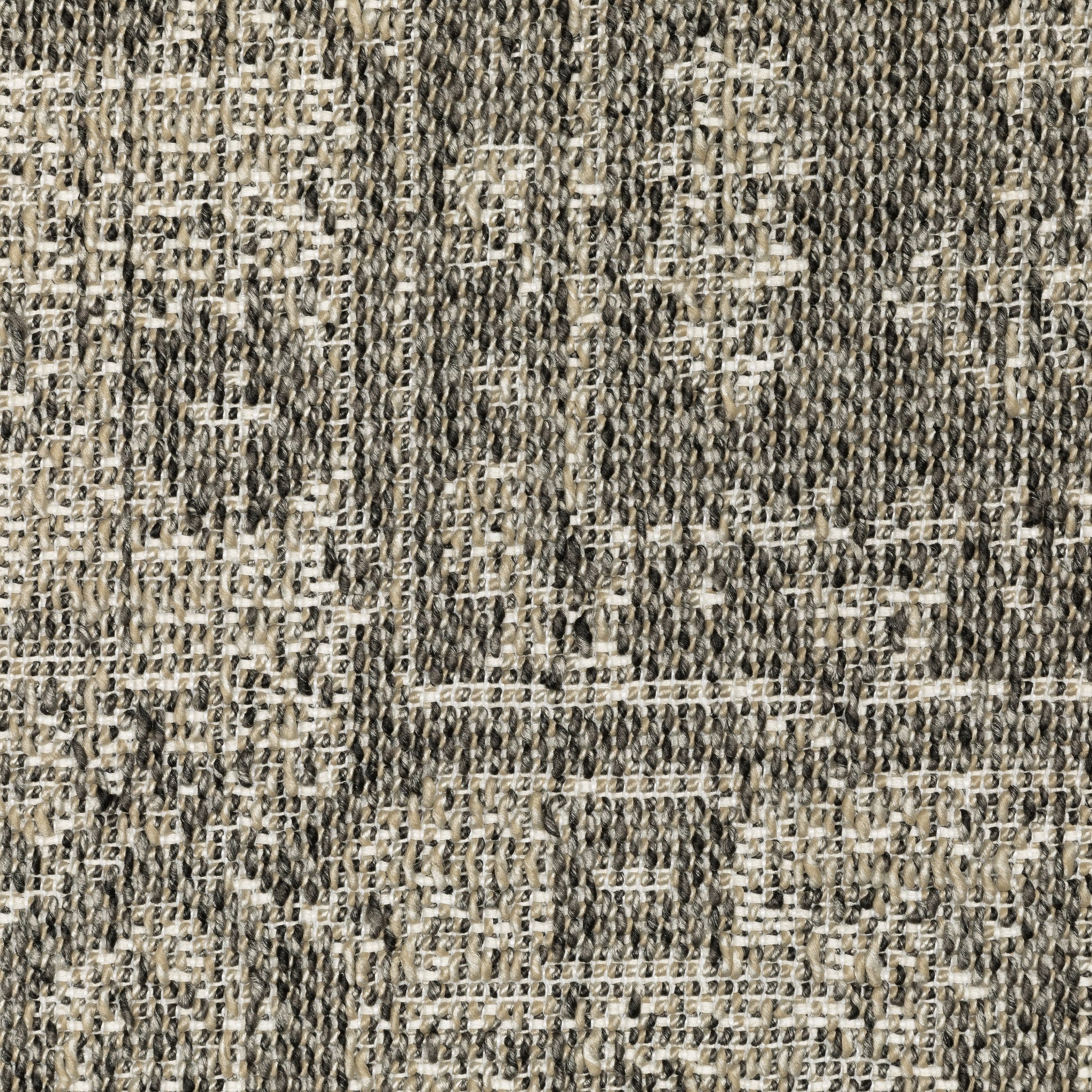 Gillian Medallion Beige/ Black Distressed Flat Weave Rug