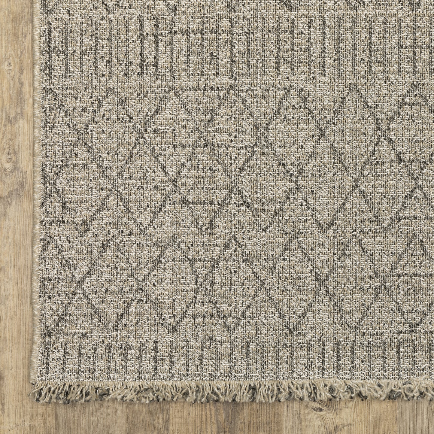 Gillian Stripe Beige/ Black Geometric Flat Weave Rug
