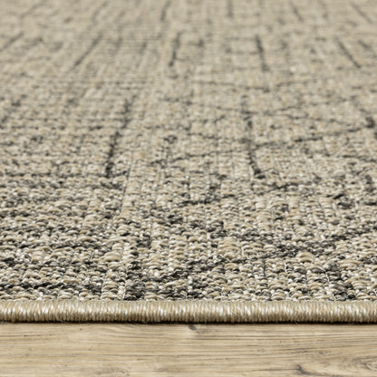 Gillian Stripe Beige/ Black Geometric Flat Weave Rug