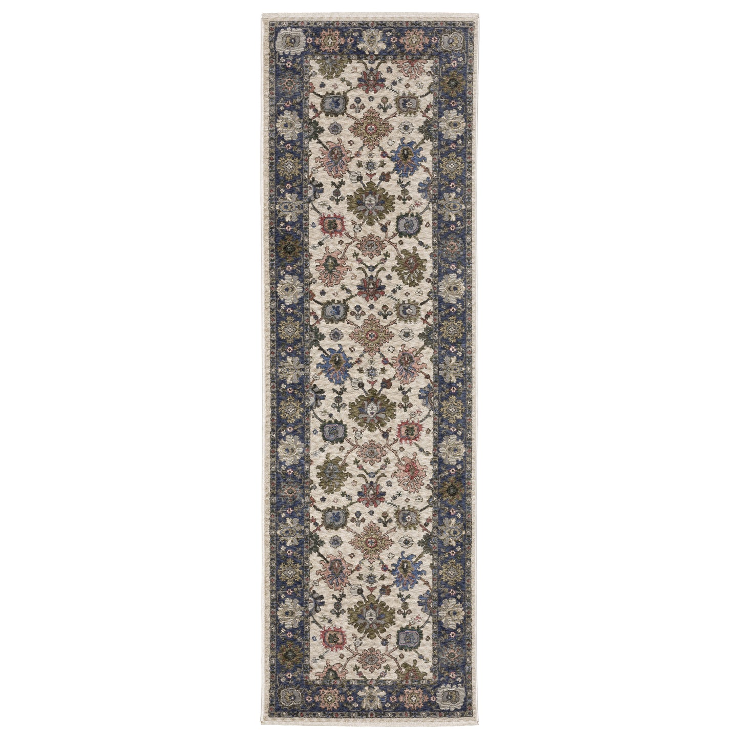 Hastings HA01E Ivory Floral Rug