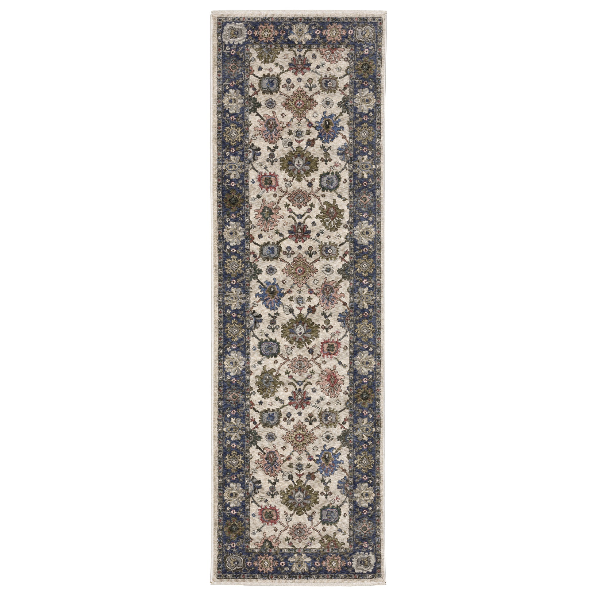 Hastings HA01E Ivory Floral Rug