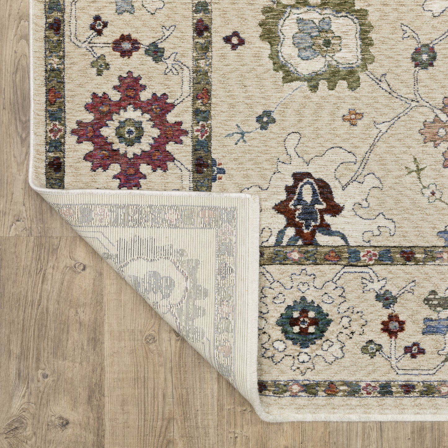 Hastings Floral Ivory/ Multi Cut Pile Rug