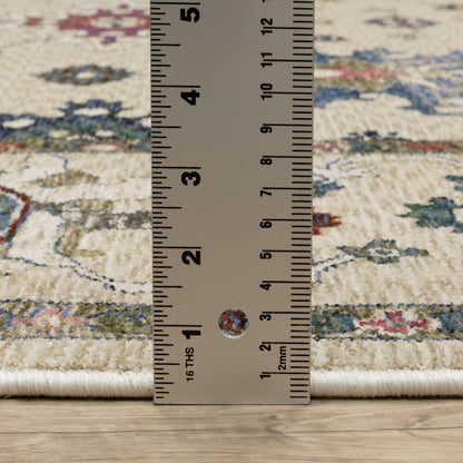 Hastings Floral Ivory/ Multi Cut Pile Rug