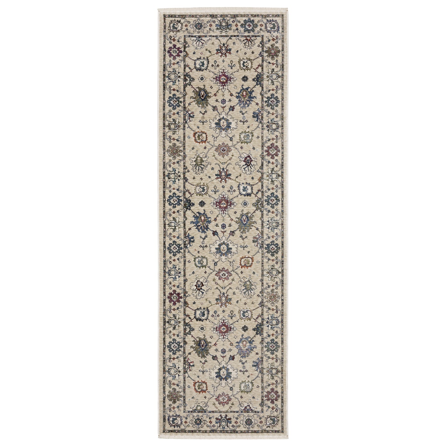 Hastings HA01W Ivory Floral Rug