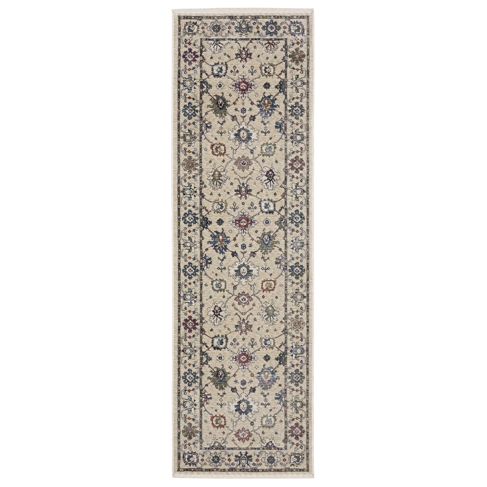 Hastings HA01W Ivory Floral Rug