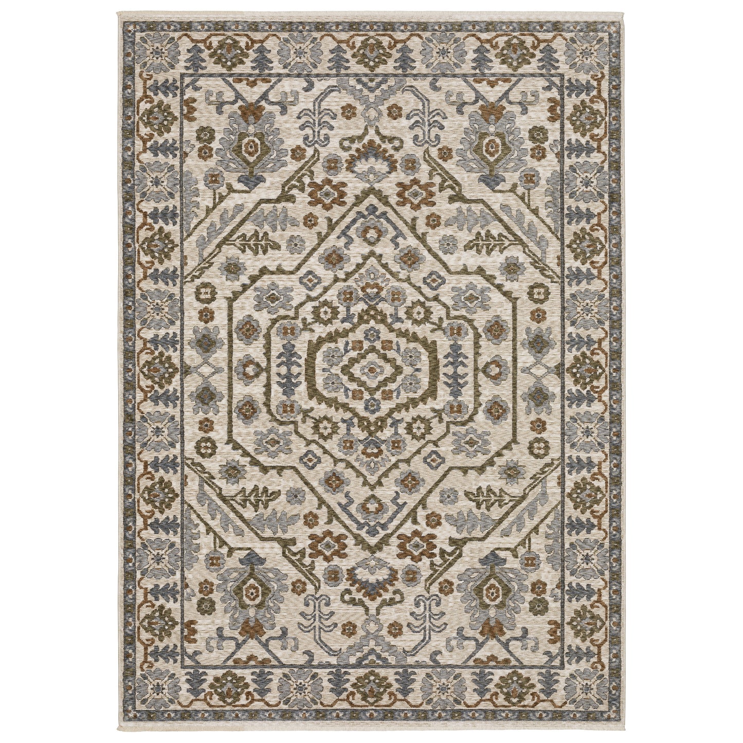 Hastings HA02I Ivory Medallion Rug