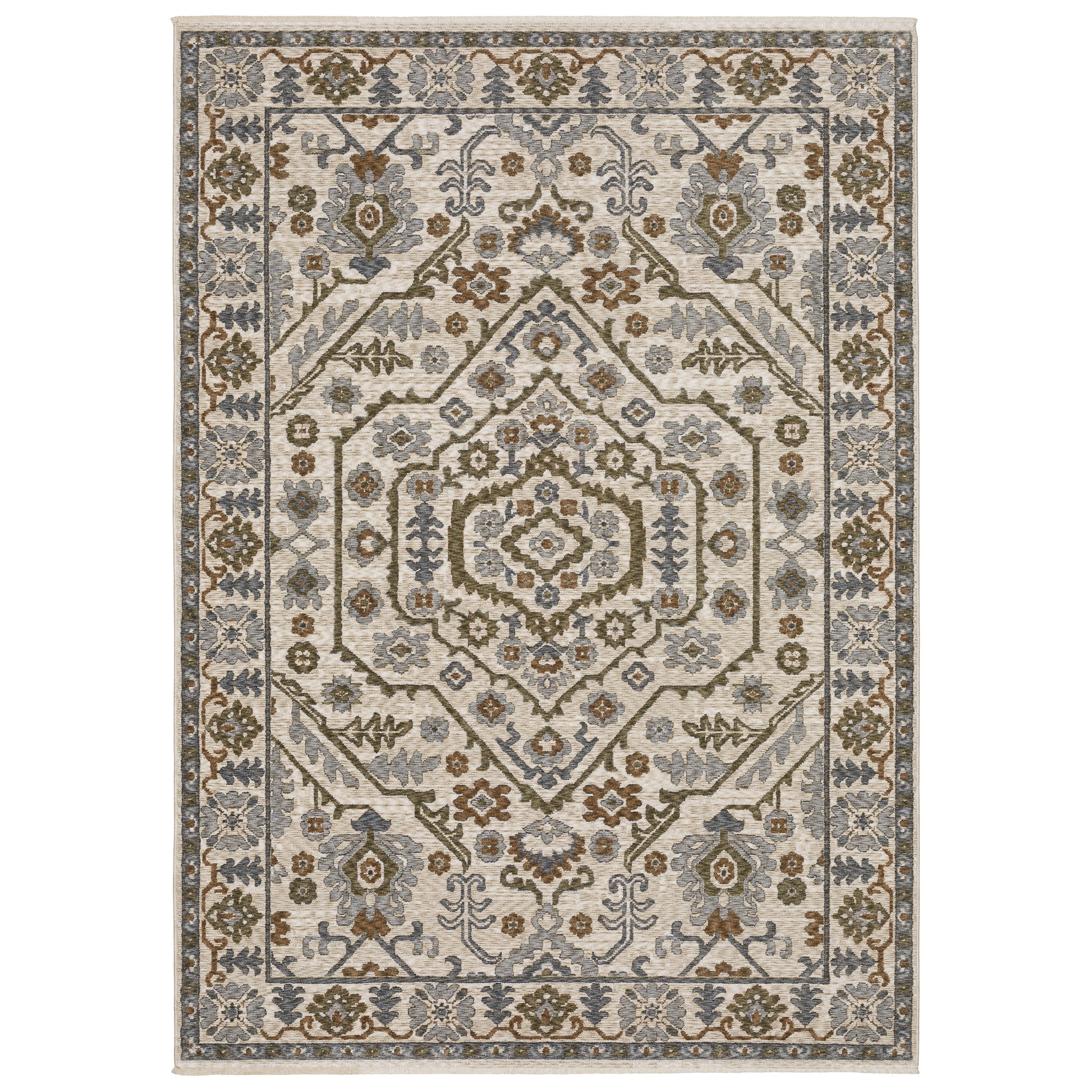 Hastings HA02I Ivory Medallion Rug