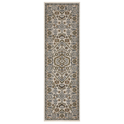 Hastings HA02I Ivory Medallion Rug
