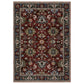Hastings HA03V Red Floral Rug