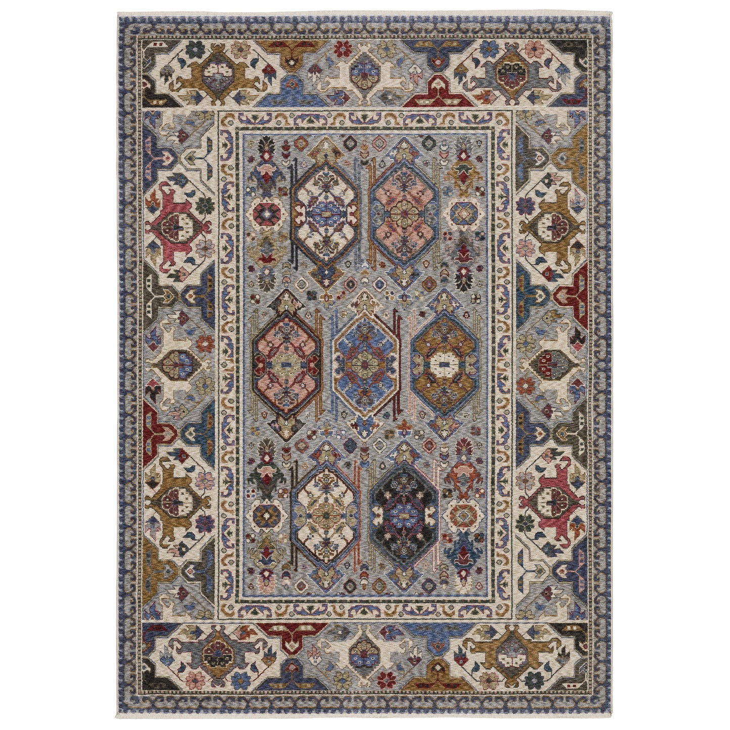 Hastings HA04E Blue Floral Rug