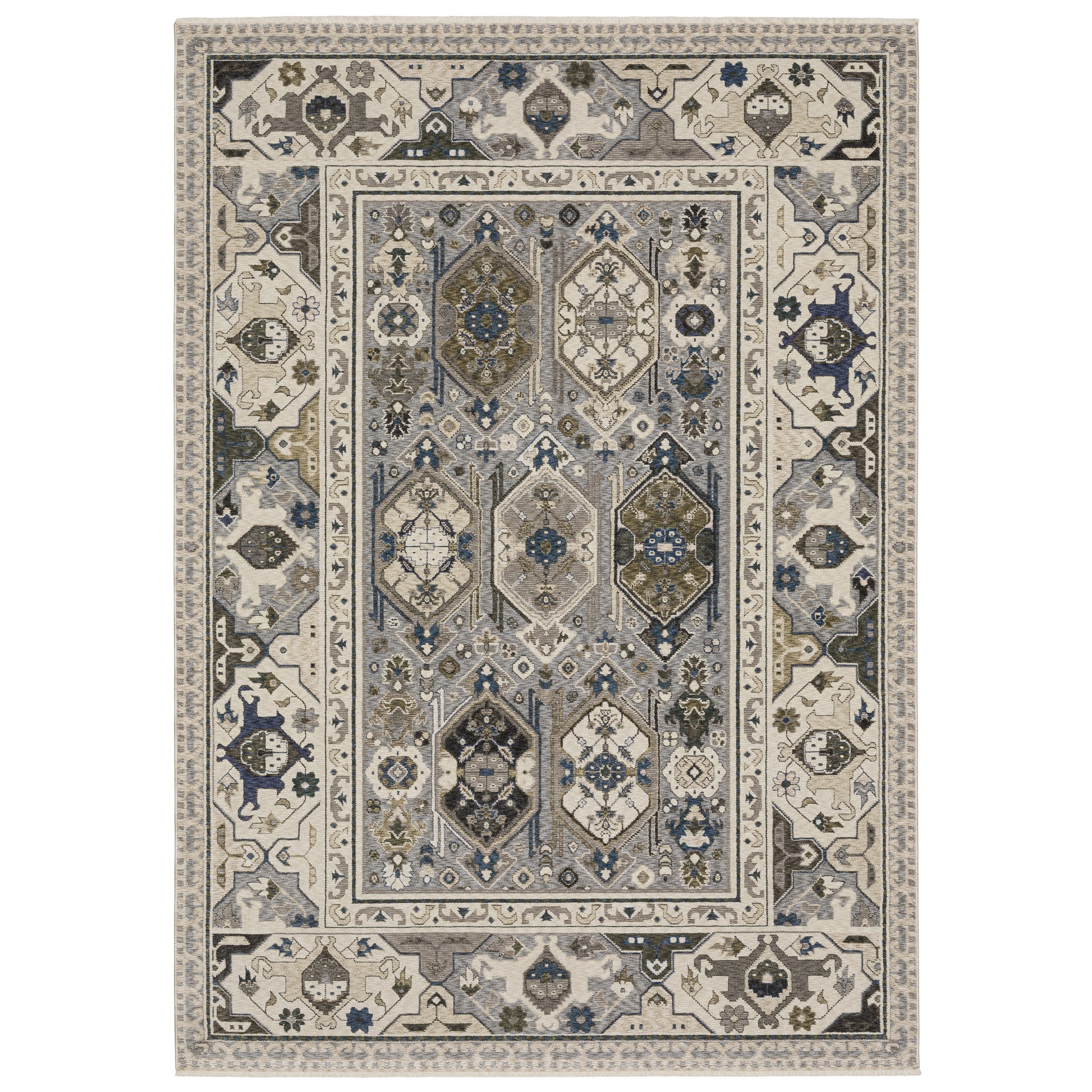 Hastings HA04U Ivory Floral Rug