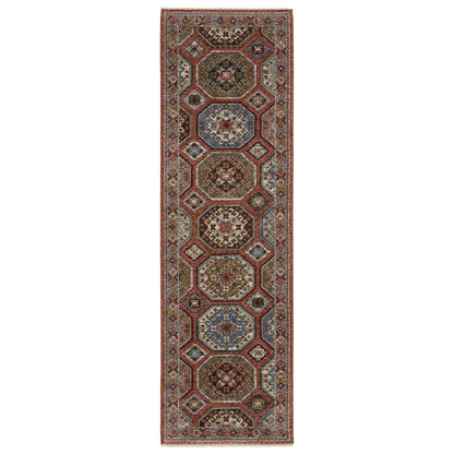 Hastings Ha05R Pink/ Multi Geometric Rug