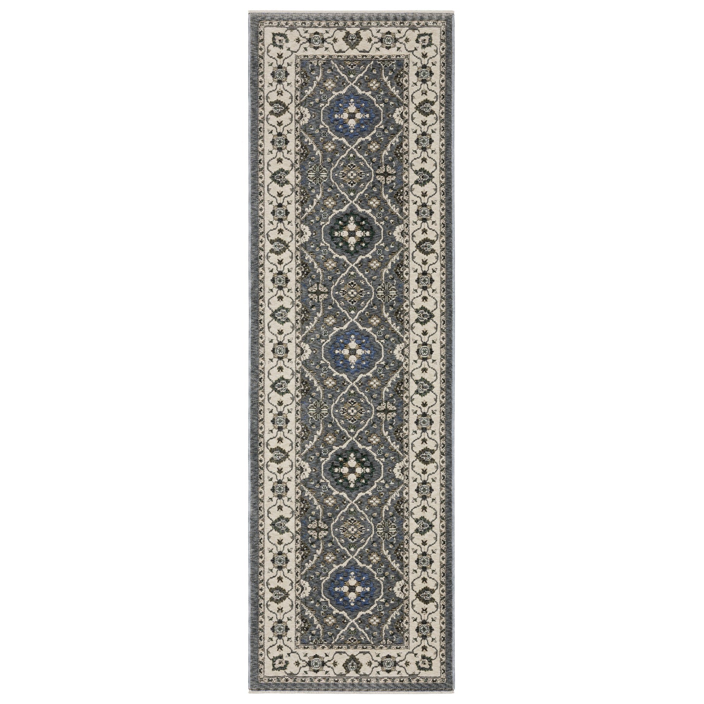 Hastings HA07H Blue Floral Rug
