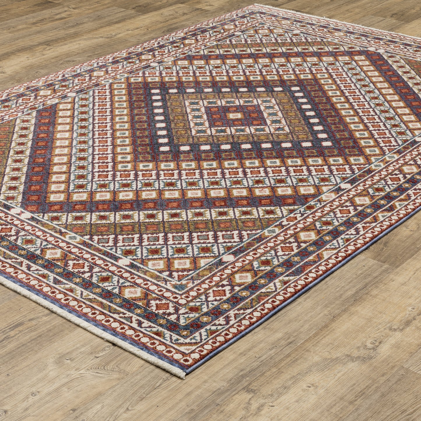 Hastings Geometric Multi/ Multi Cut Pile Rug