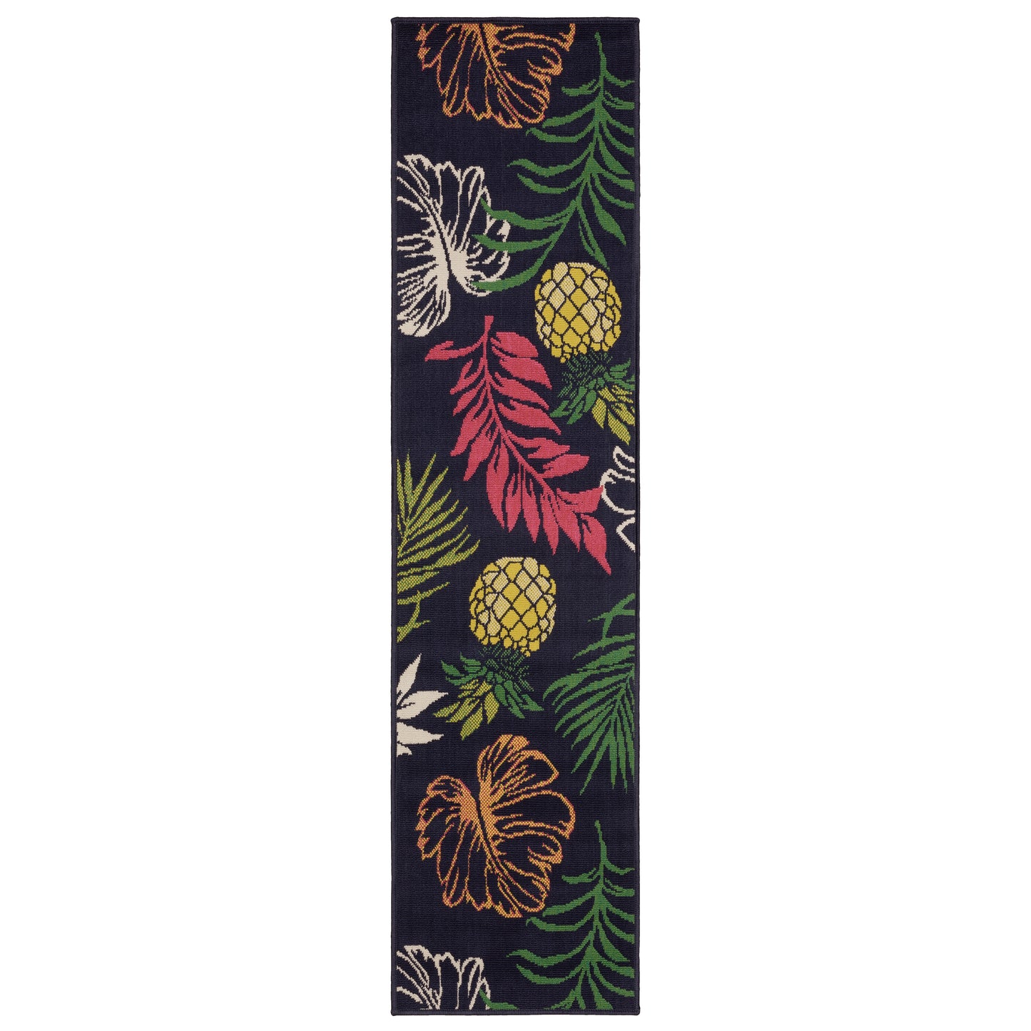Havana Hav07 Navy/ Multi Botanical Floral Rug