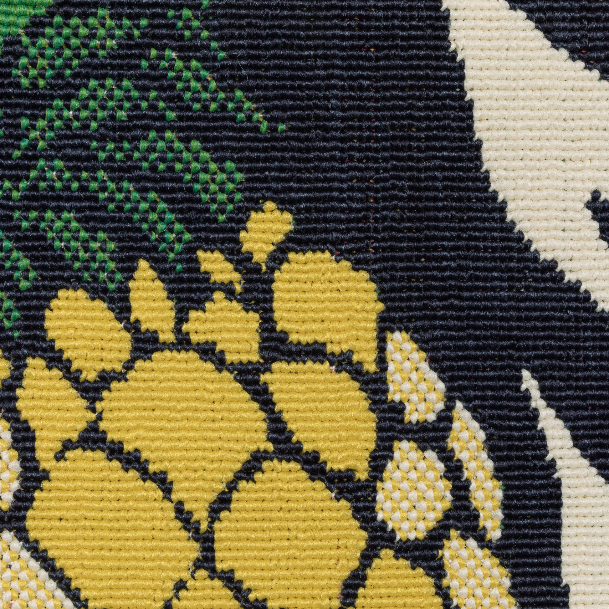 Havana Botanical Navy/ Multi Floral Loop Pile Rug