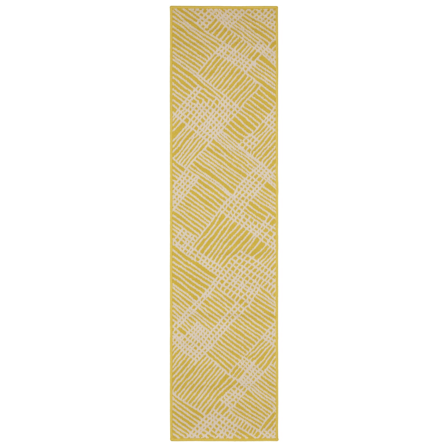 Havana Hav08 Yellow/ Ivory Abstract Rug