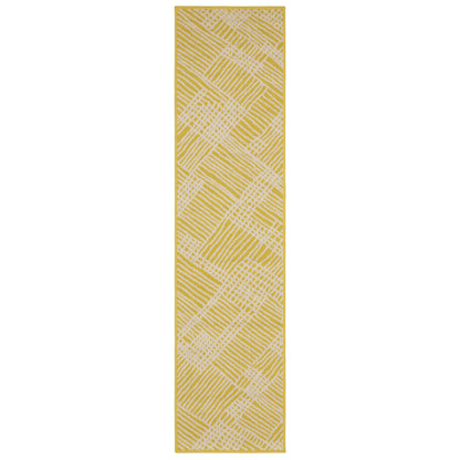 Havana Hav08 Yellow/ Ivory Abstract Rug