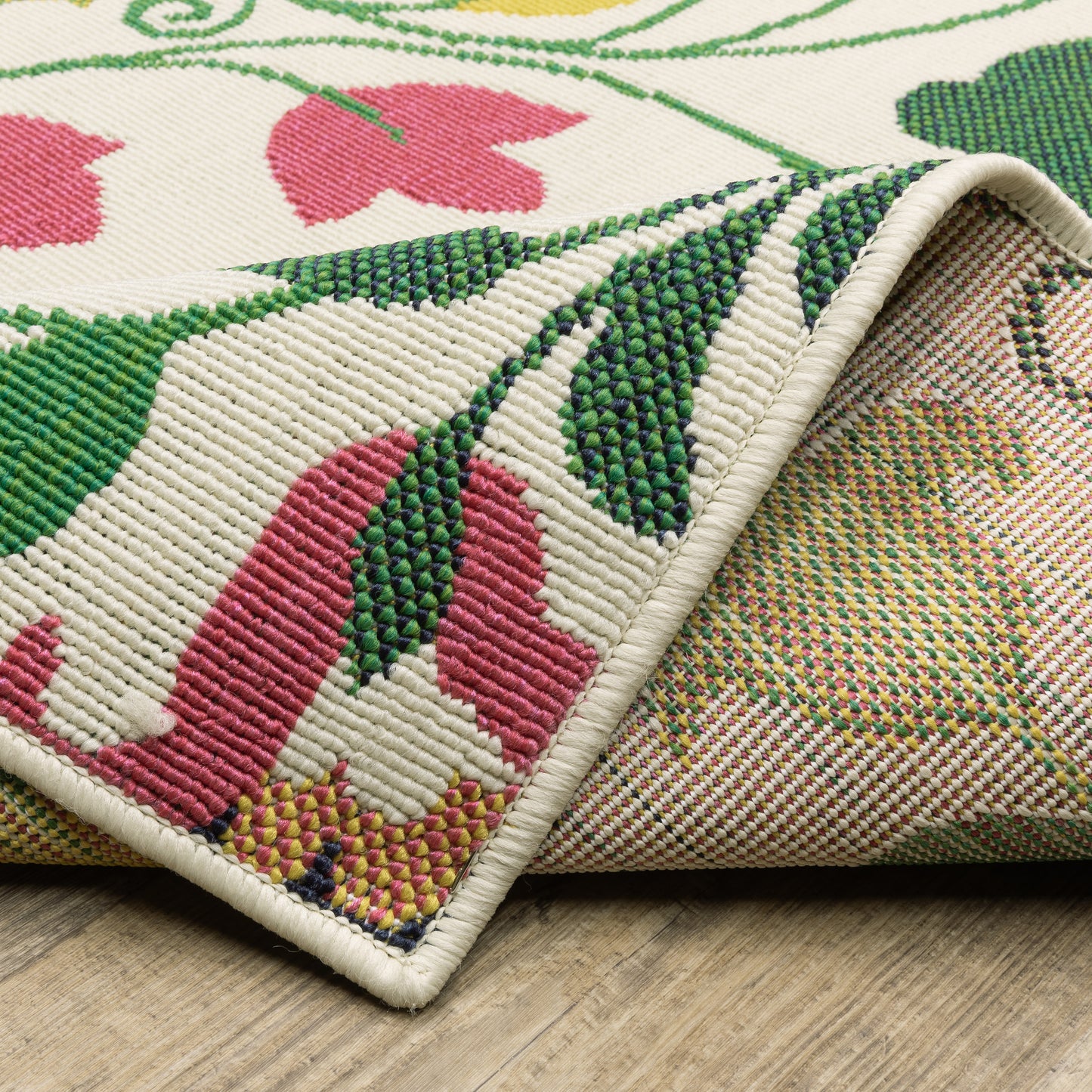 Havana Botanical Ivory/ Multi Floral Loop Pile Rug