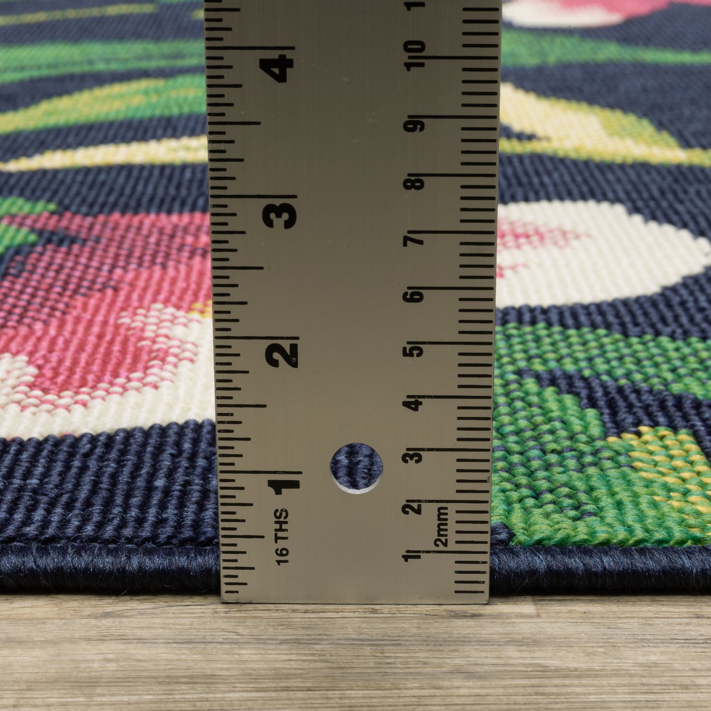 Havana Botanical Navy/ Multi Floral Loop Pile Rug