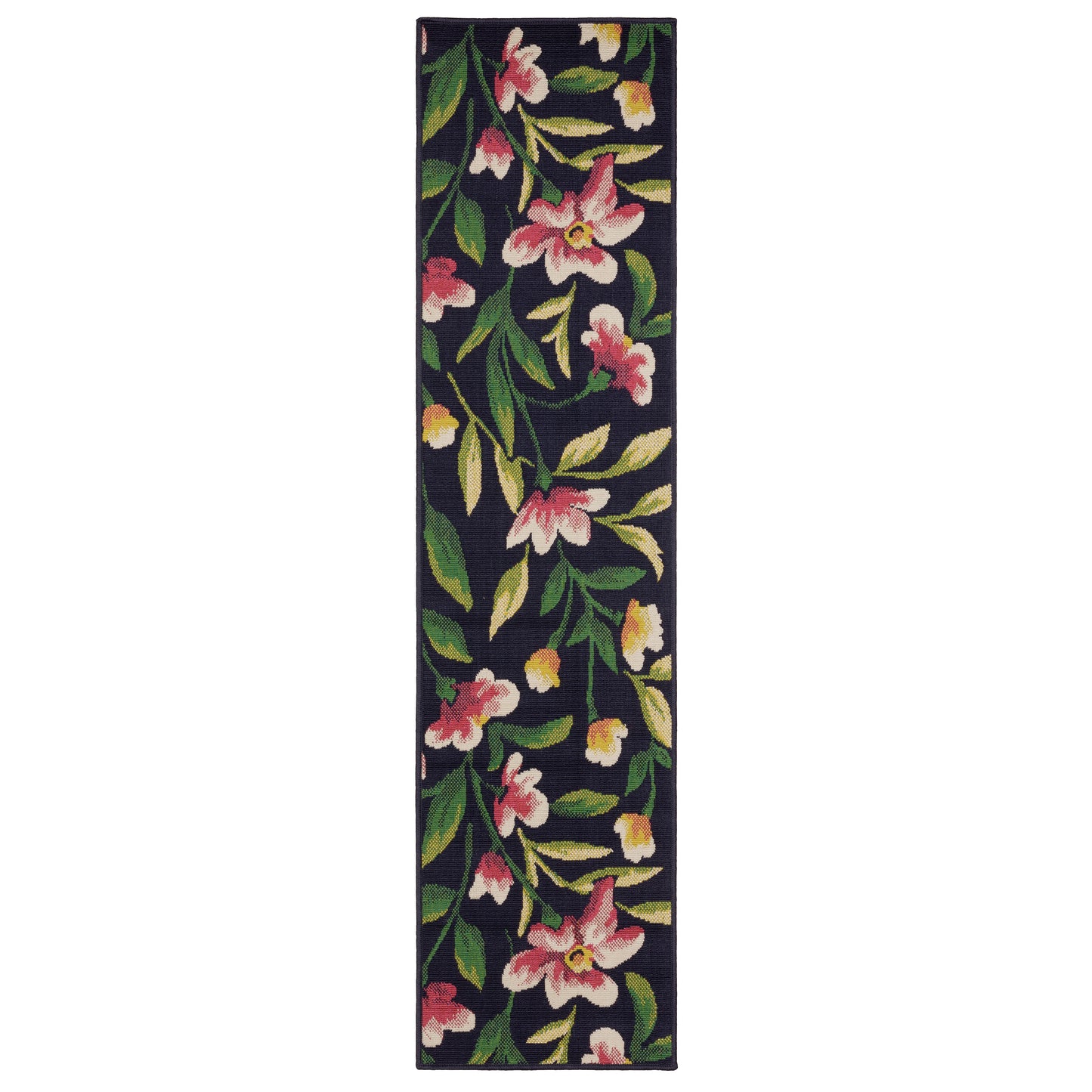 Havana Hav12 Navy/ Multi Botanical Floral Rug