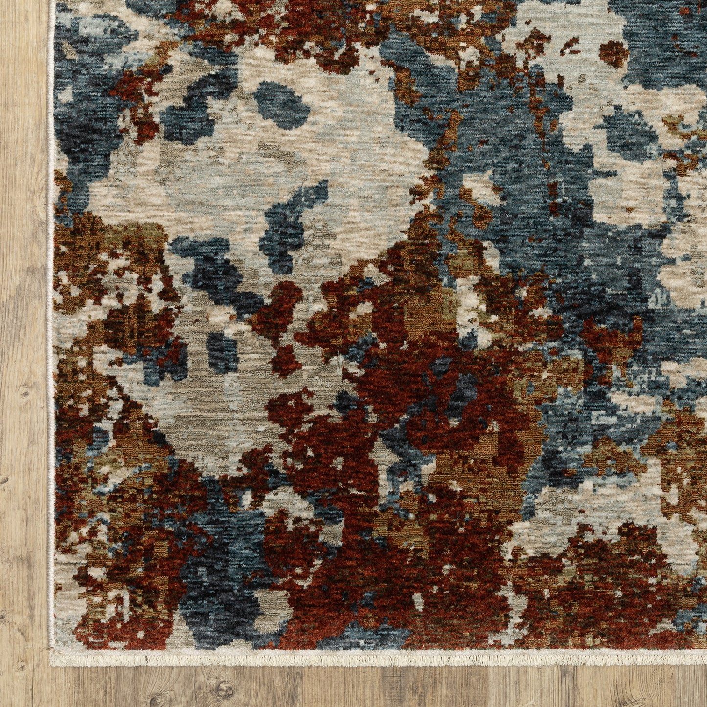 Hayden Abstract Beige/ Multi Cut Pile Rug