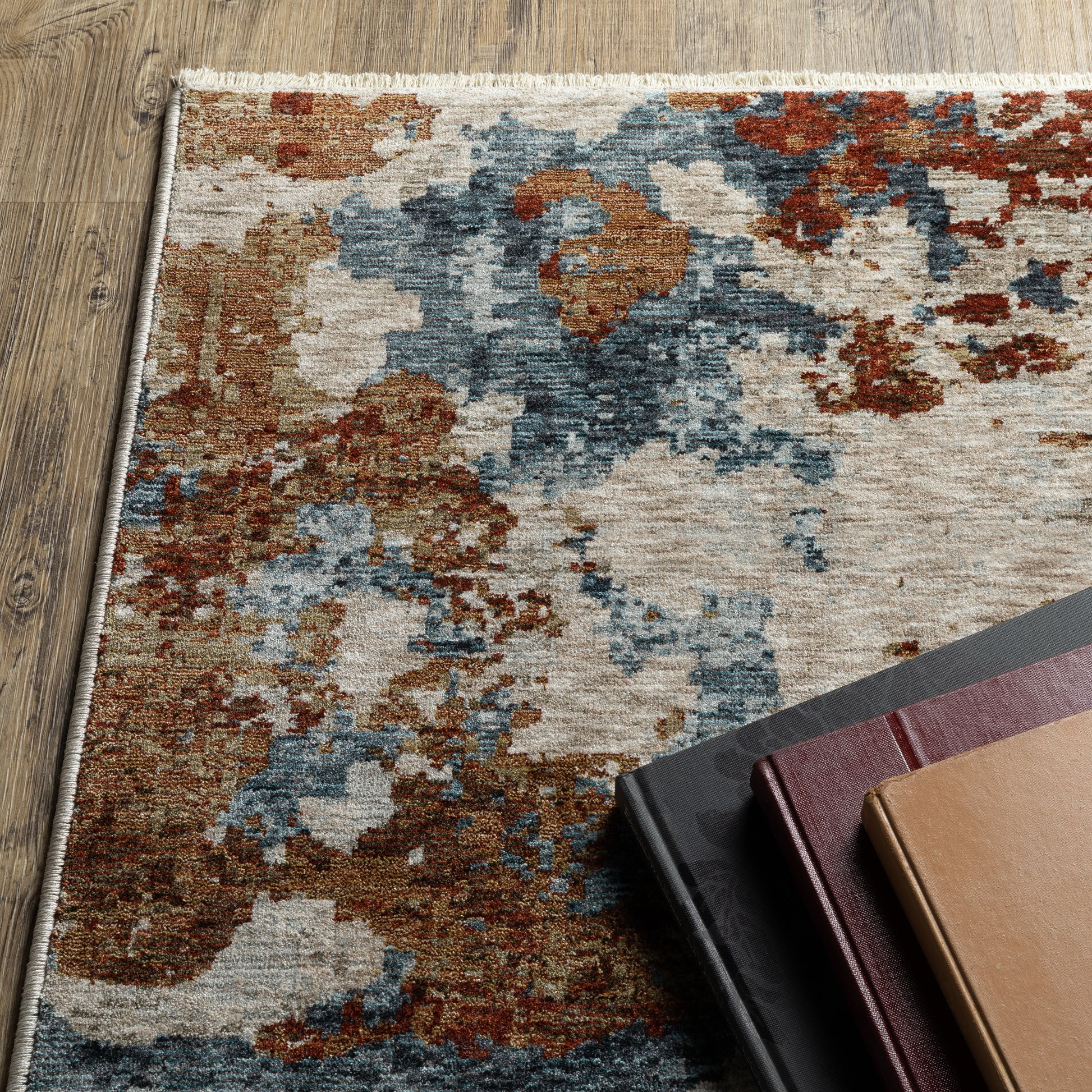 Hayden Abstract Beige/ Multi Cut Pile Rug