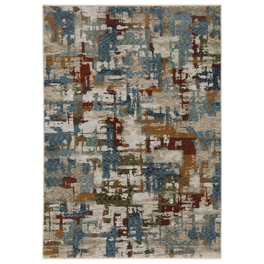 Hayden HAY02 Beige Abstract Rug
