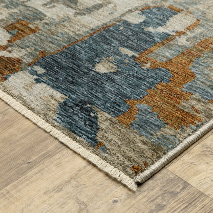 Hayden Abstract Beige/ Multi Cut Pile Rug