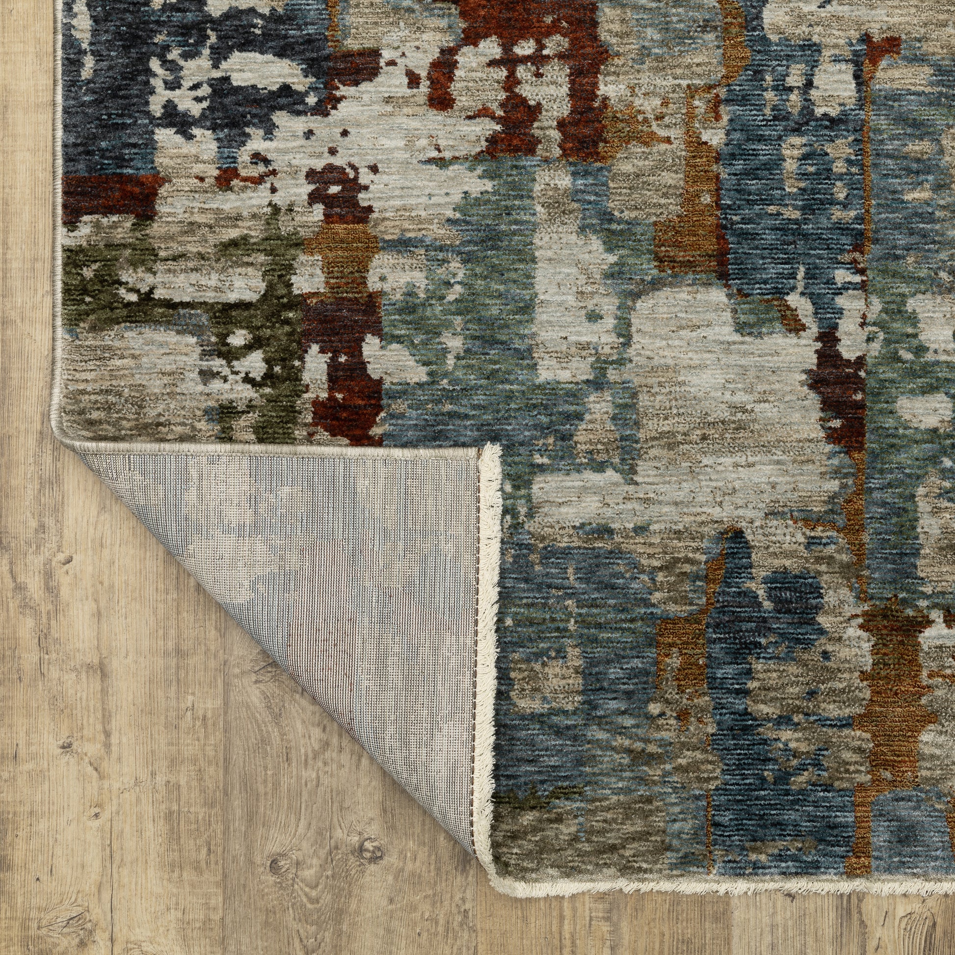 Hayden Abstract Beige/ Multi Cut Pile Rug