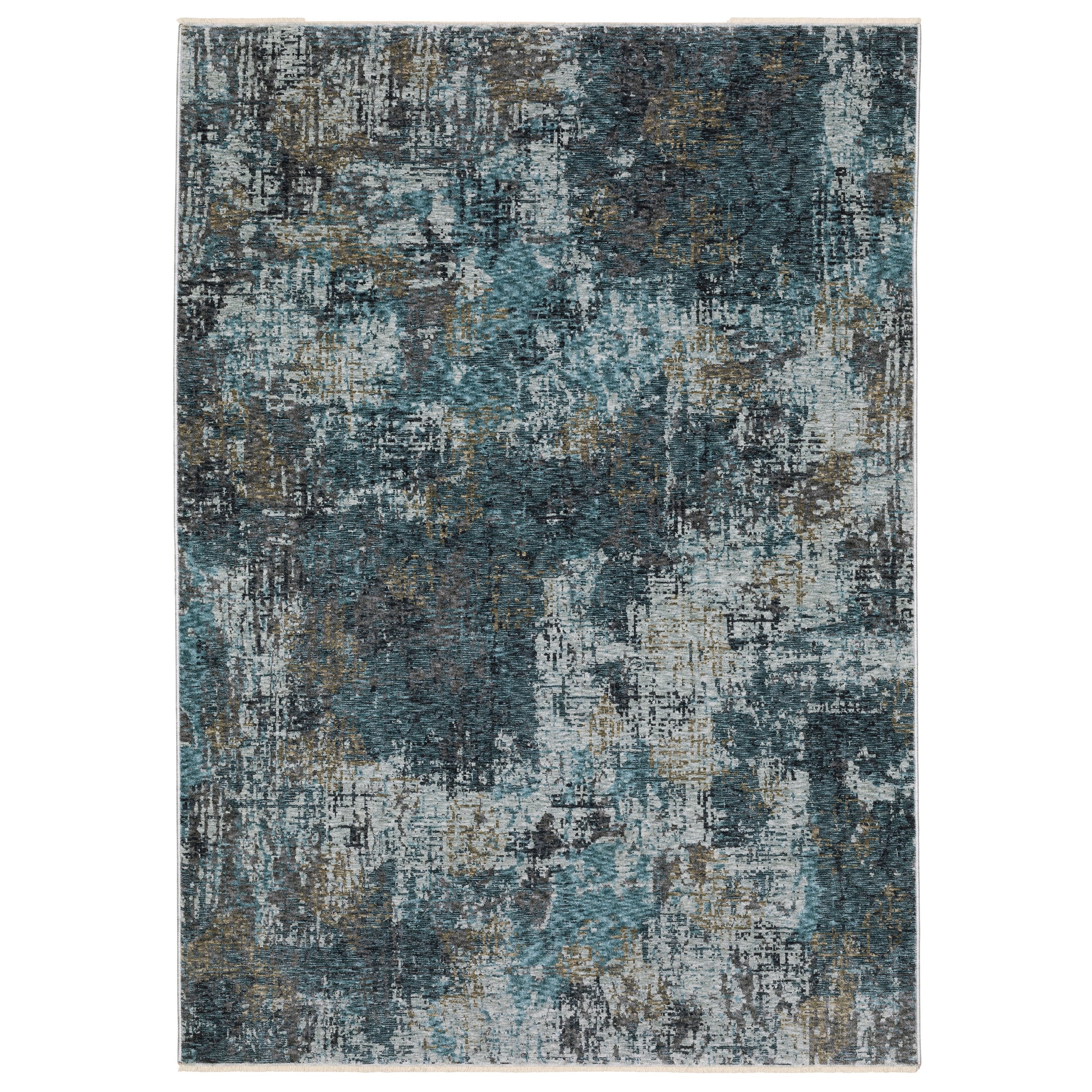 Hayden HAY03 Blue Abstract Rug