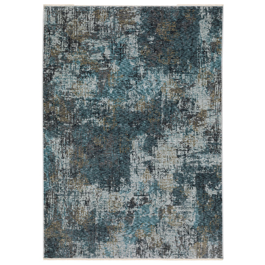 Hayden HAY03 Blue Abstract Rug