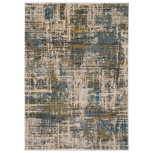 Hayden HAY05 Blue Abstract Rug