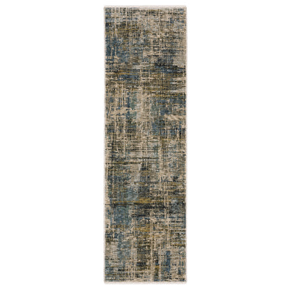 Hayden HAY05 Blue Abstract Rug