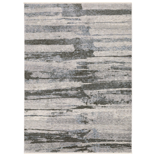 Hayden HAY07 Grey Abstract Rug