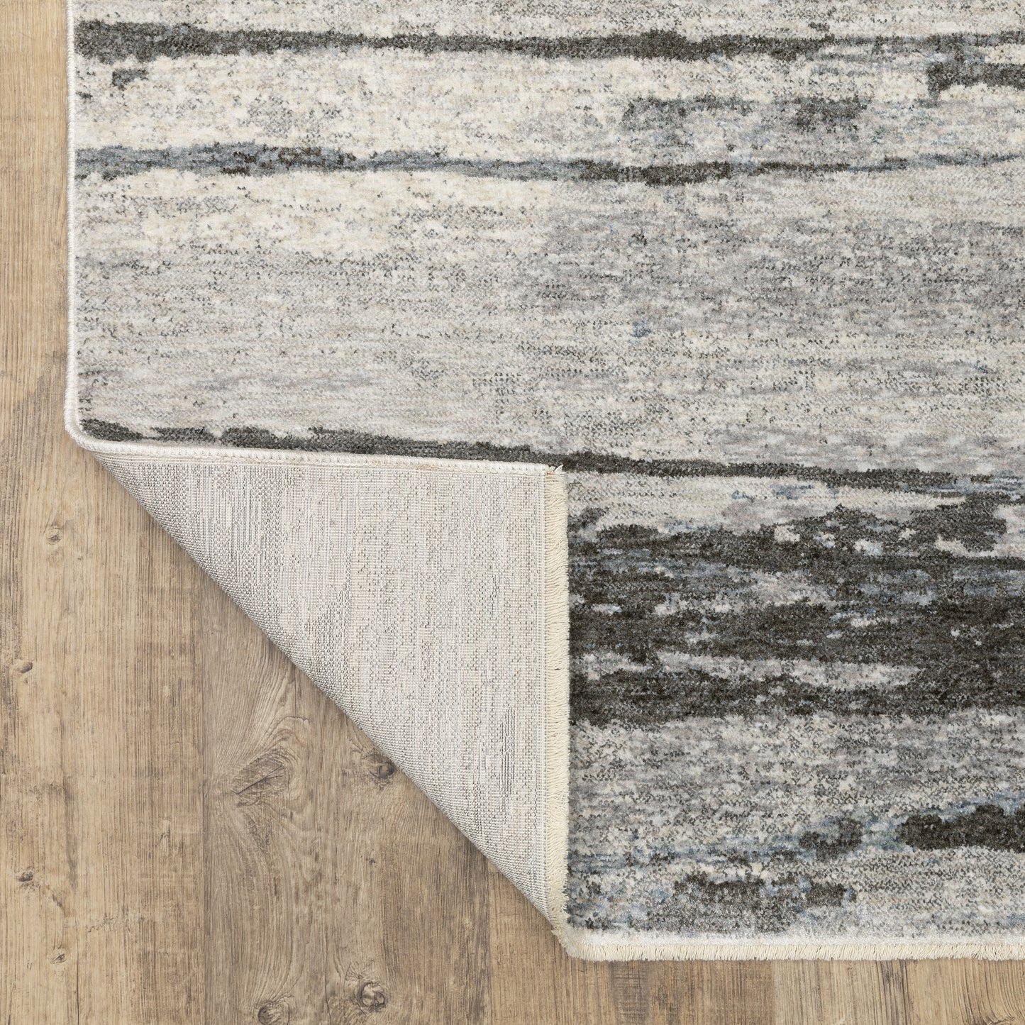 Hayden Abstract Grey/ Beige Cut Pile Rug