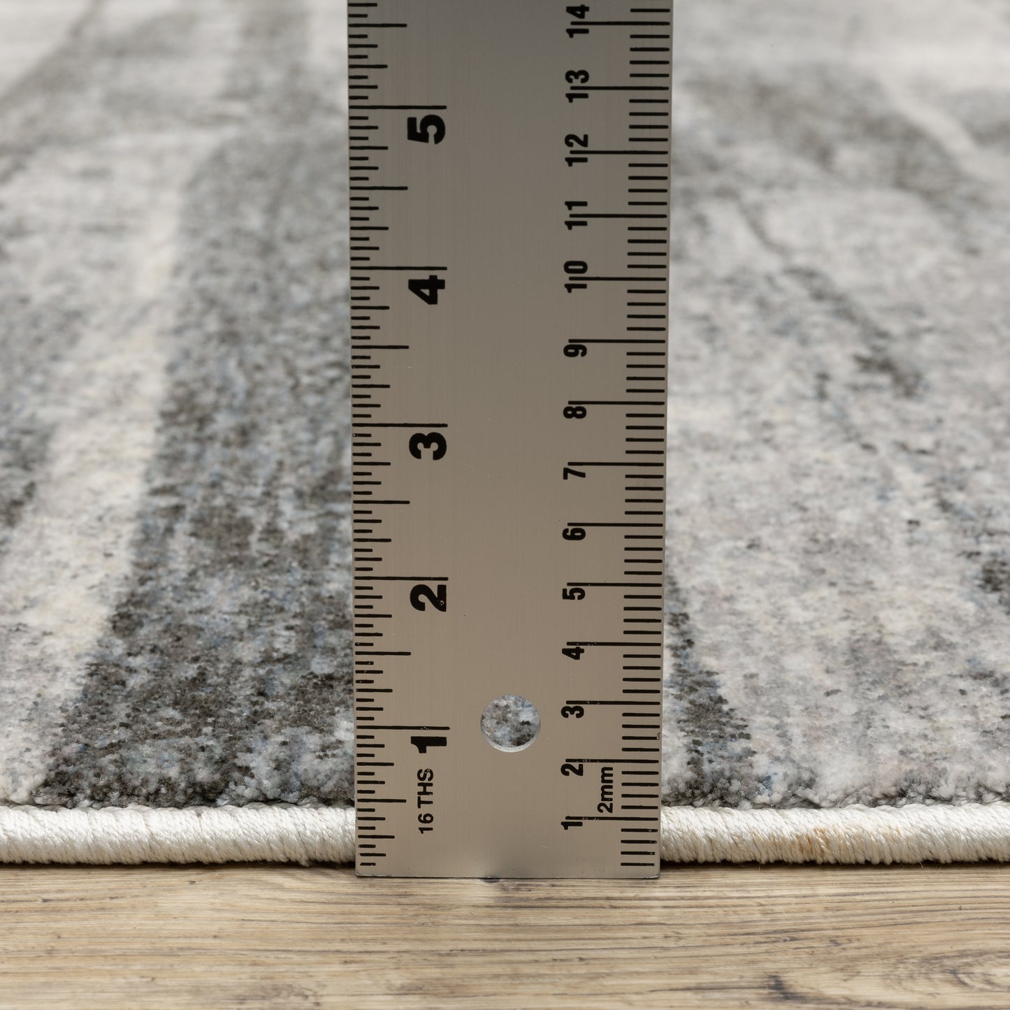 Hayden Abstract Grey/ Beige Cut Pile Rug