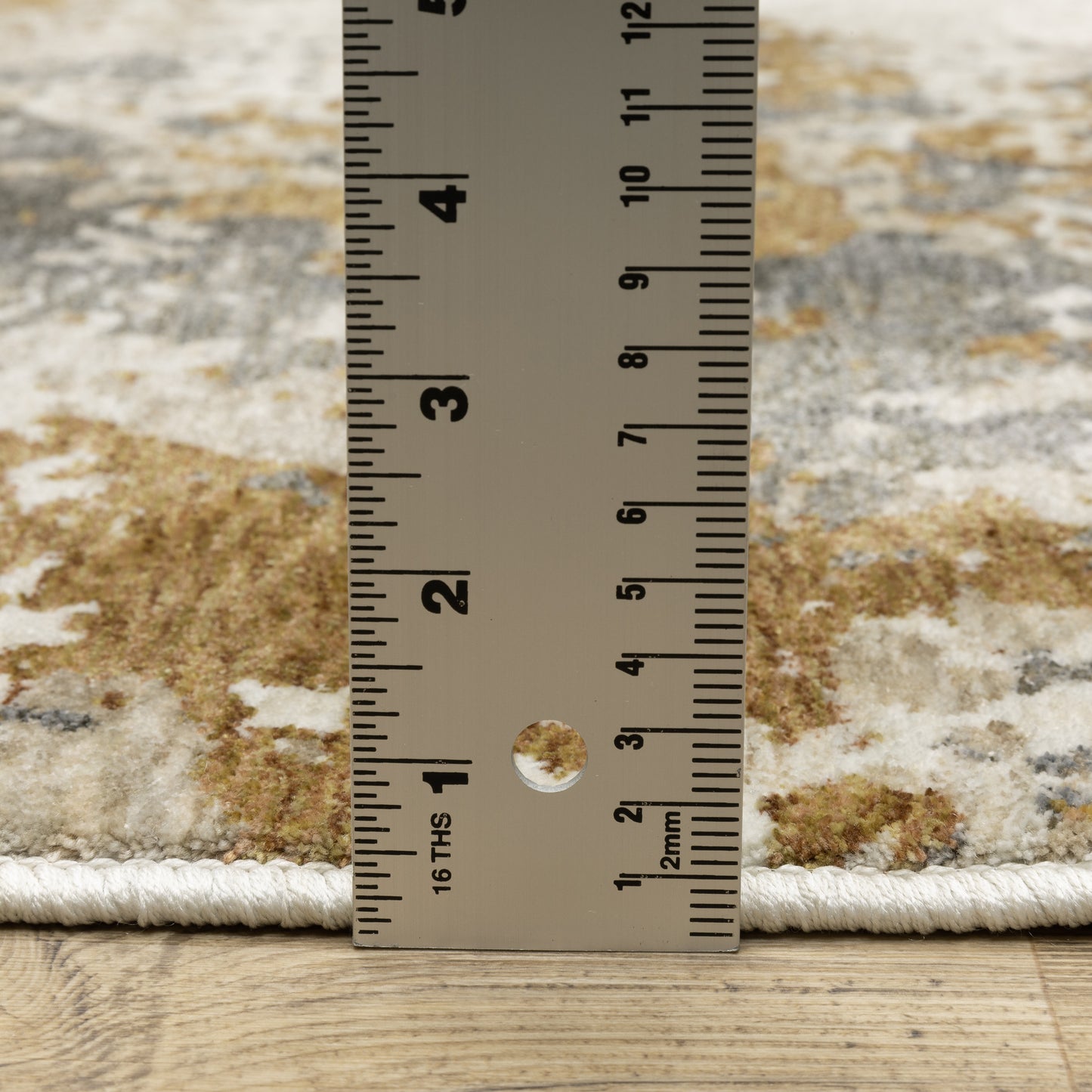 Hayden Abstract Beige/ Rust Cut Pile Rug